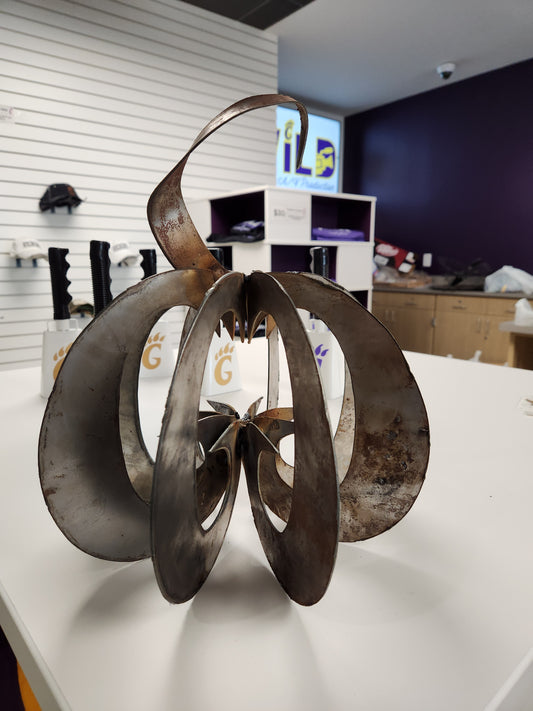 Metal Pumpkin Decoration