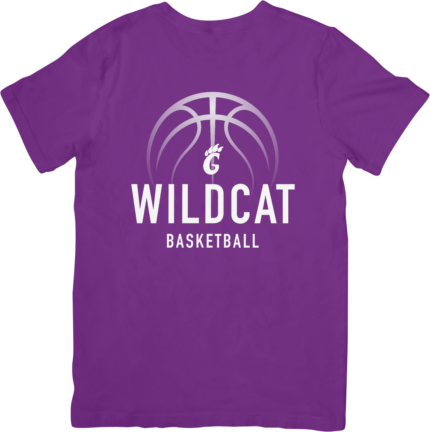Wildcat Basketball Design 1 - Short Sleeve T-shirt