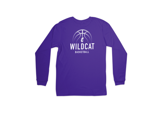 Wildcat Basketball Design 1 - Long Sleeve Dry-Fit