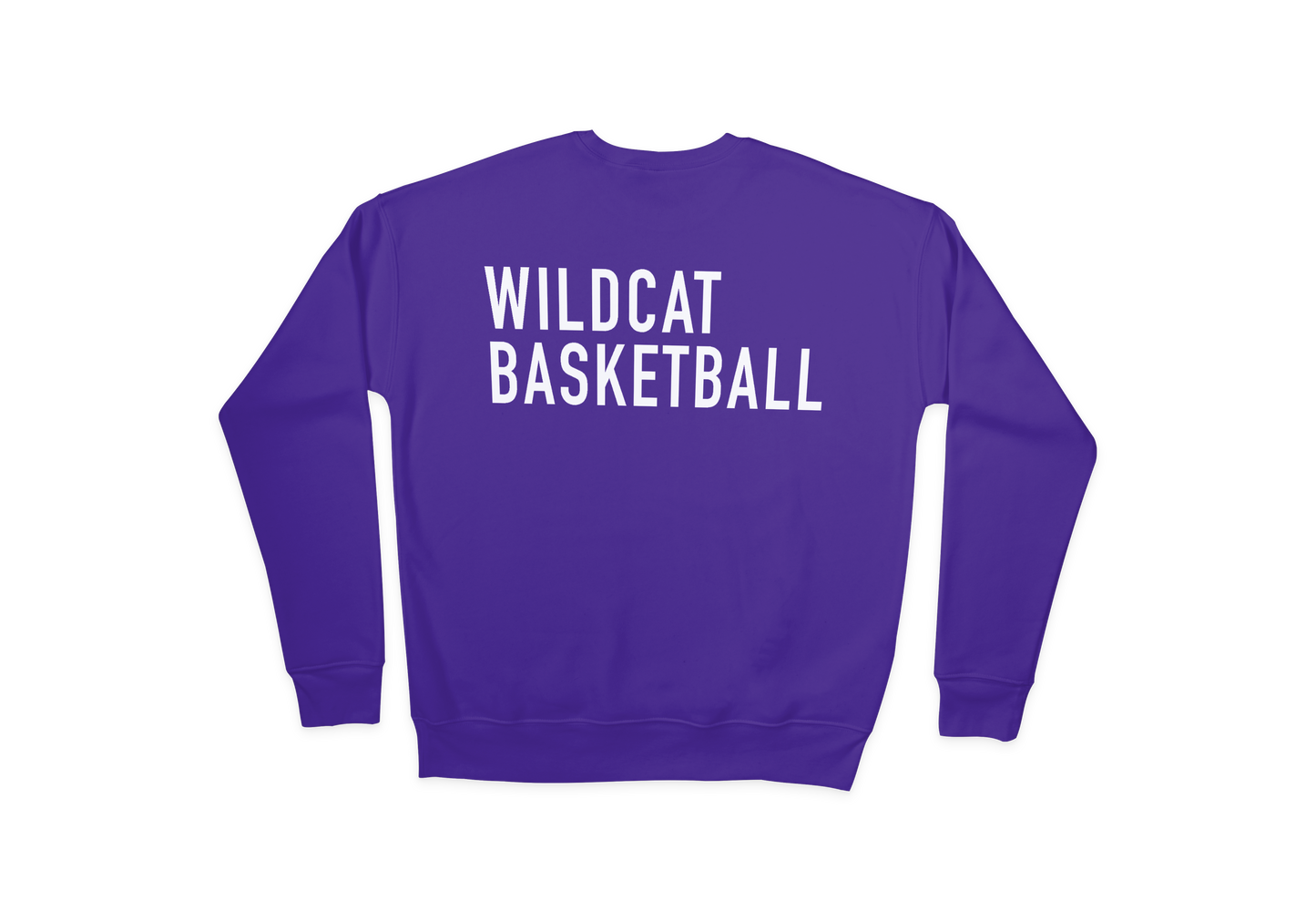 Wildcat Basketball Design 3 - Crew Neck Sweatshirt