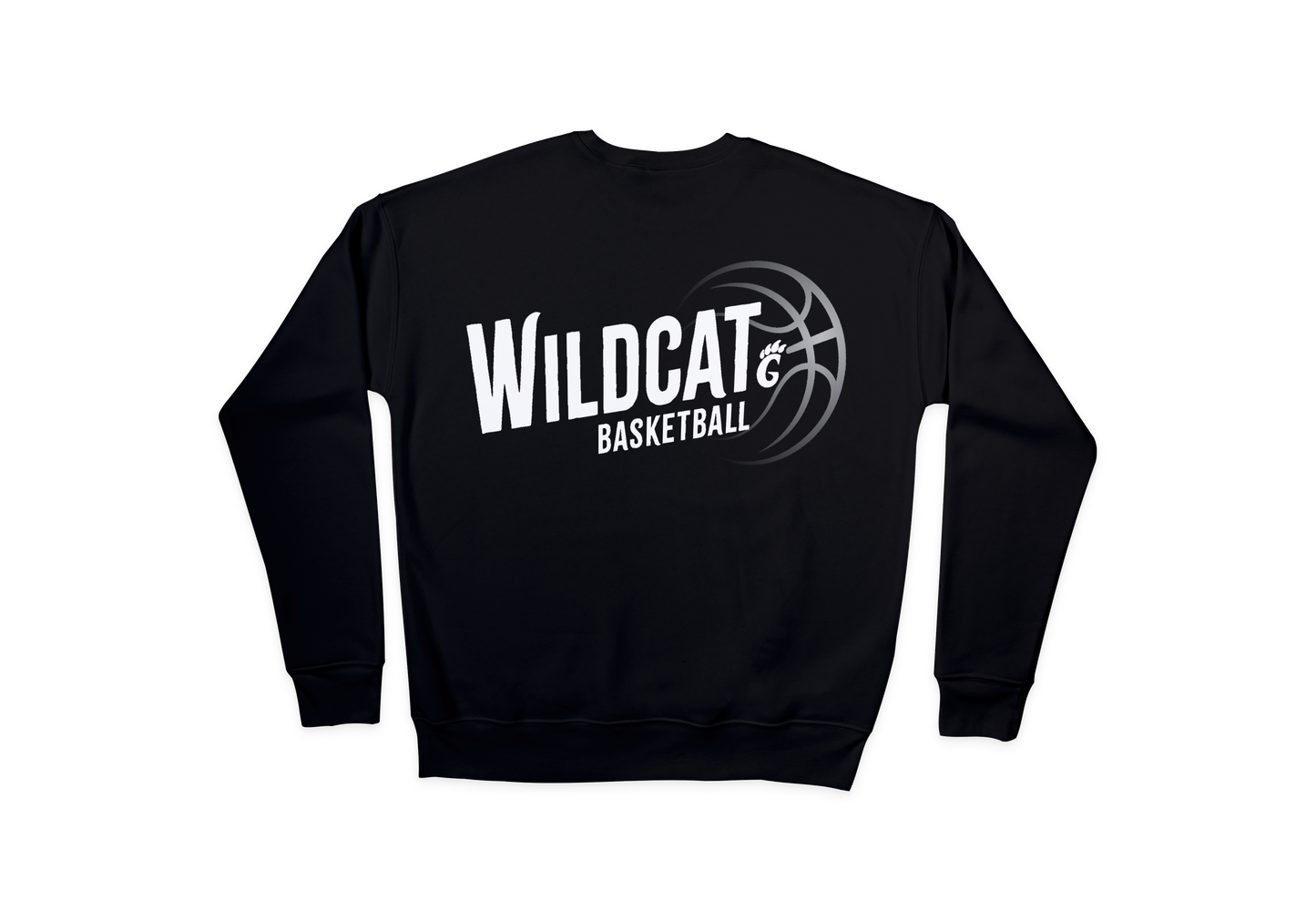 Wildcat Basketball Design 2 - Crew Neck Sweatshirt