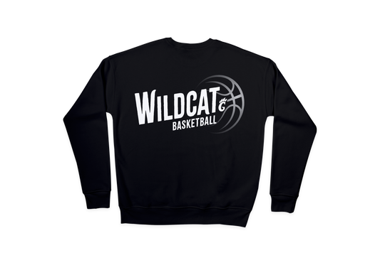 Wildcat Basketball Design 2 - Crew Neck Sweatshirt