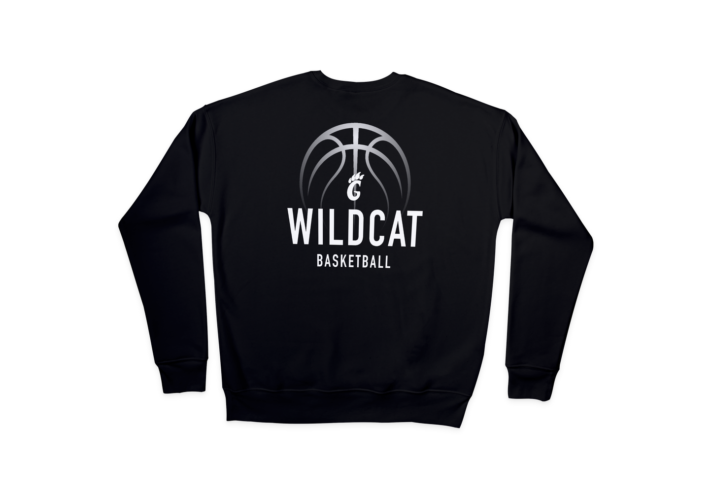 Wildcat Basketball Design 1 - Crew Neck Sweatshirt