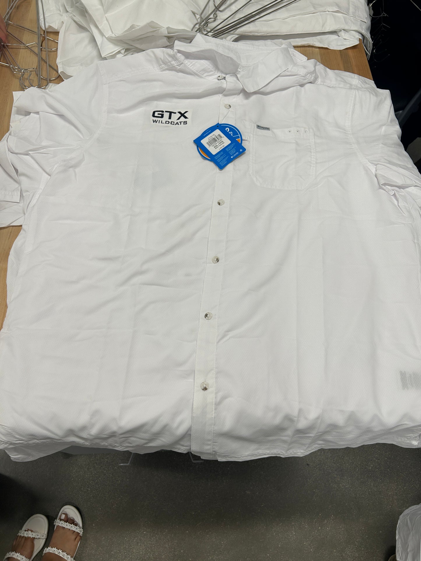 White GTX Columbia Shirt